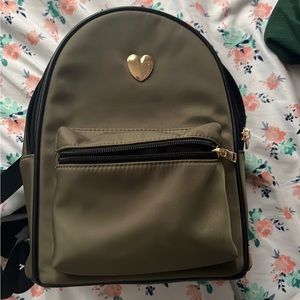 Green mini backpack